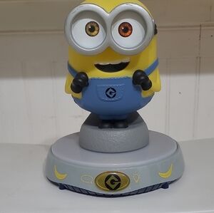 Minion Action Figure with Blue Overalls Nightlight/talks Tested And Works